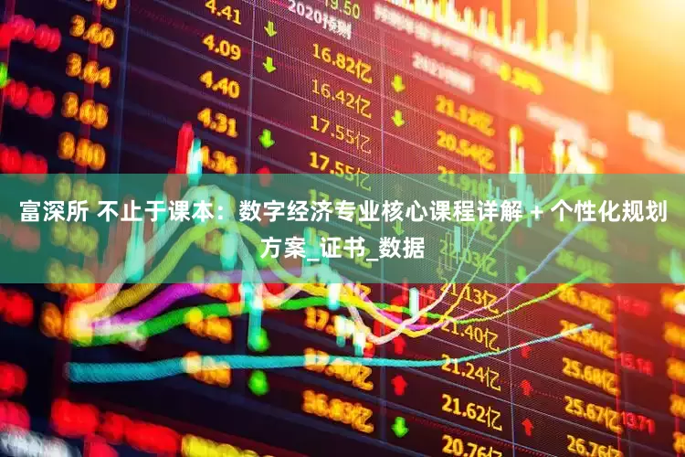 富深所 不止于课本：数字经济专业核心课程详解 + 个性化规划方案_证书_数据